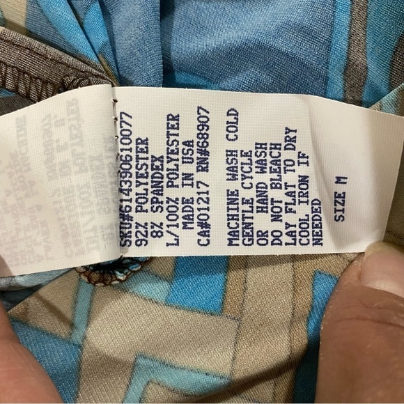 Le Chateu Maxi blue low back summer beach casual party long floral boho dress - Picture 5 of 6